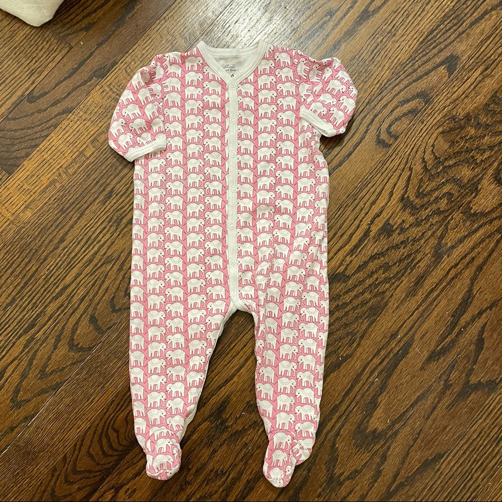 Roberta roller rabbit elephant onesie size 3/6m